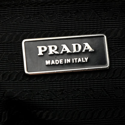 Prada Saffiano Cuir Front Zip Pocket Briefcase Black 6 of 13