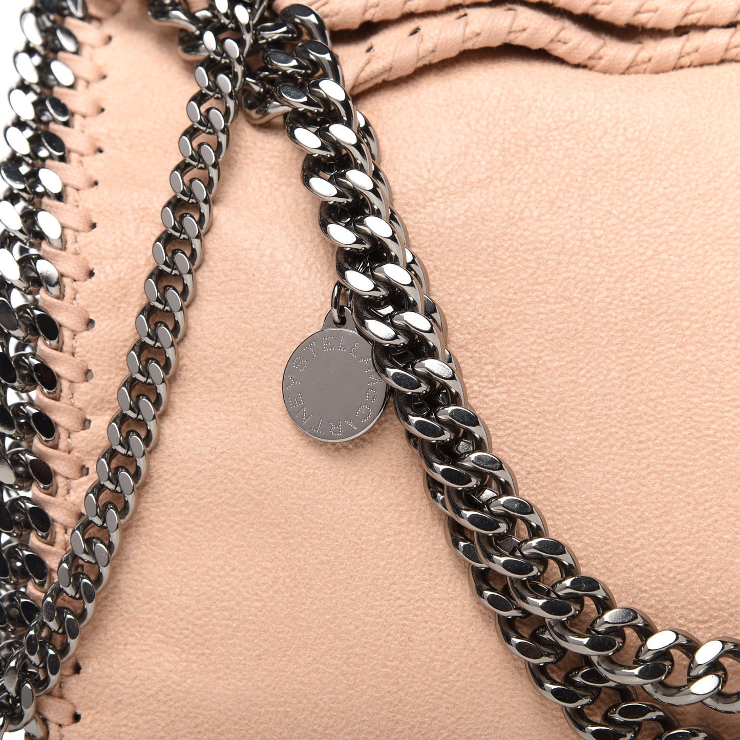 Shaggy Deer Mini Falabella Fold Over Tote Powder