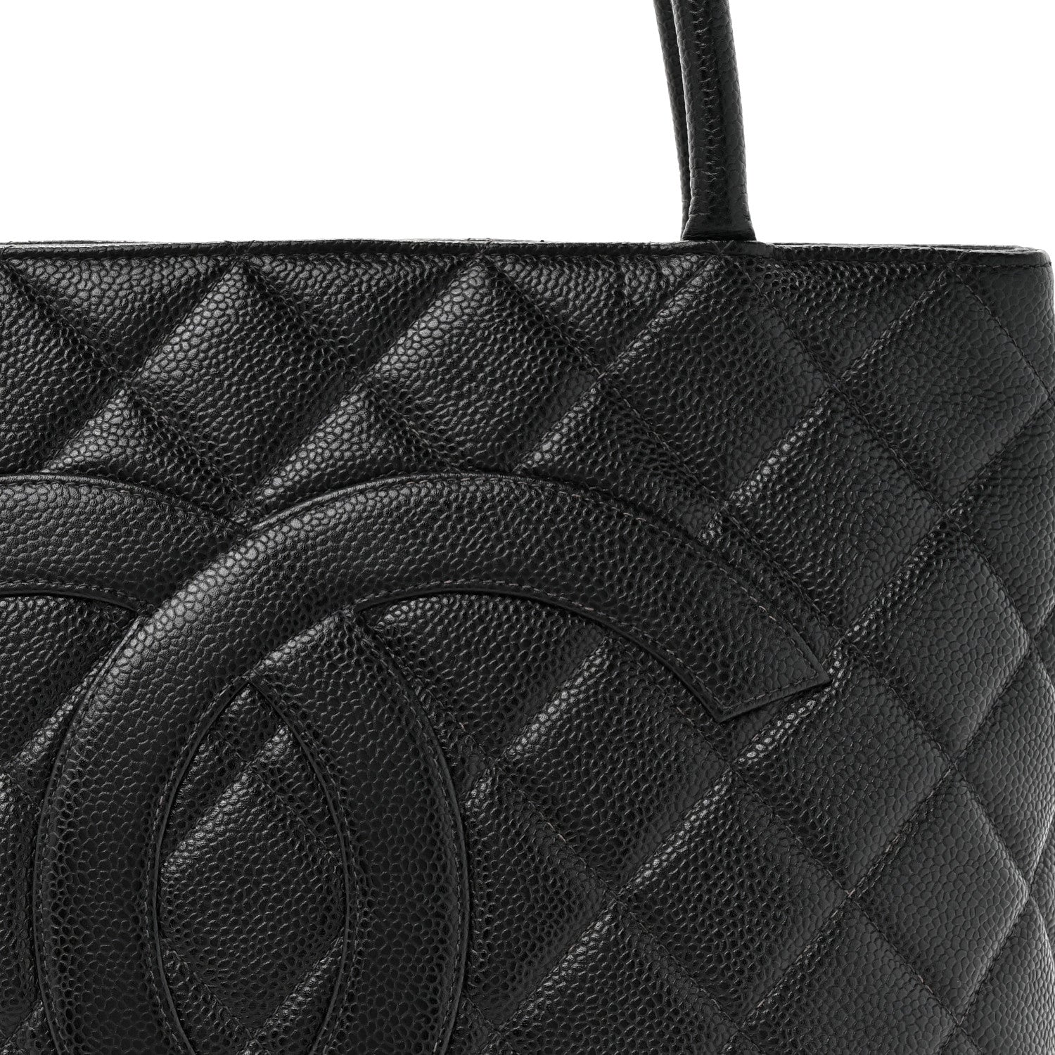 Chanel Caviar Quilted Medallion Tote Black 8 of 12