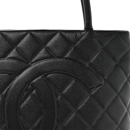 Chanel Caviar Quilted Medallion Tote Black 8 of 12