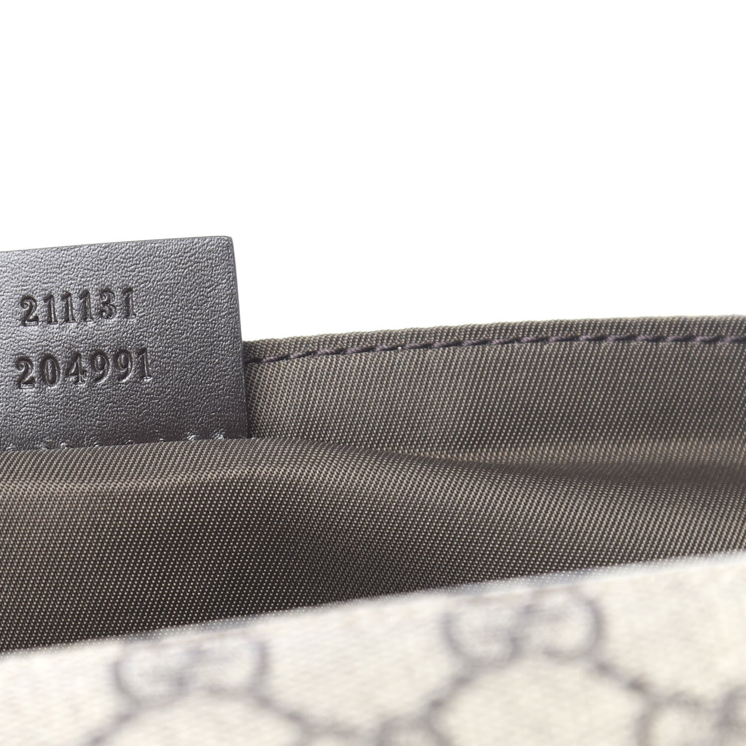 Gucci GG Supreme Monogram Selleria Calfskin Messenger Diaper Bag Beige Ebony Cocoa Dark Chocolate 8 of 11