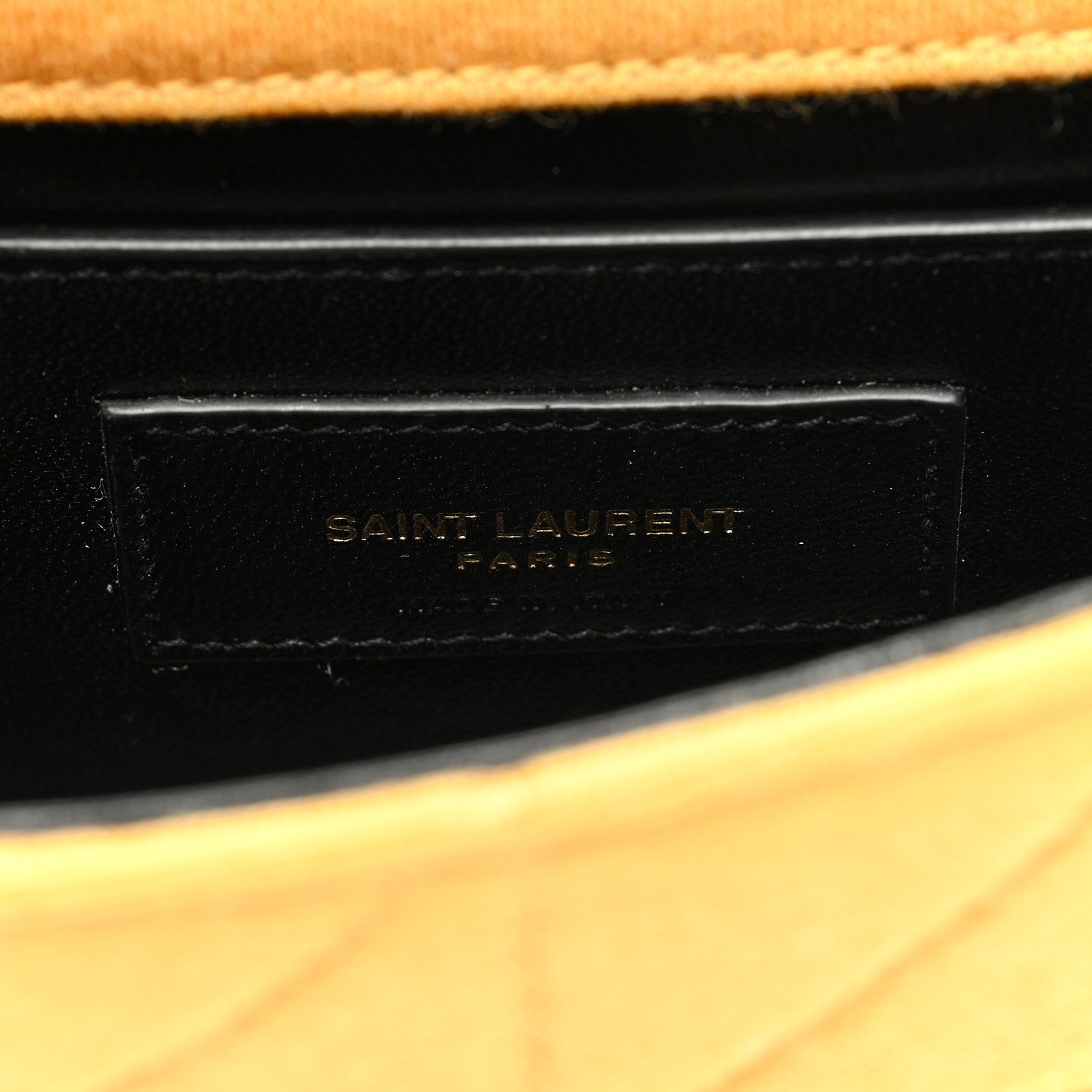 Saint Laurent Jersey Wool Patchwork Monogram Mini Jamie Baguette Yellow 6 of 9