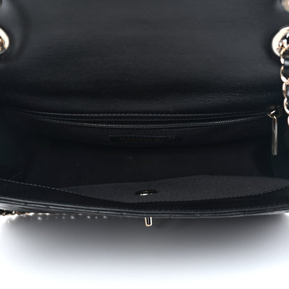 Chanel Crumpled Calfskin Medium Chain All Over Flap Black 5 of 9