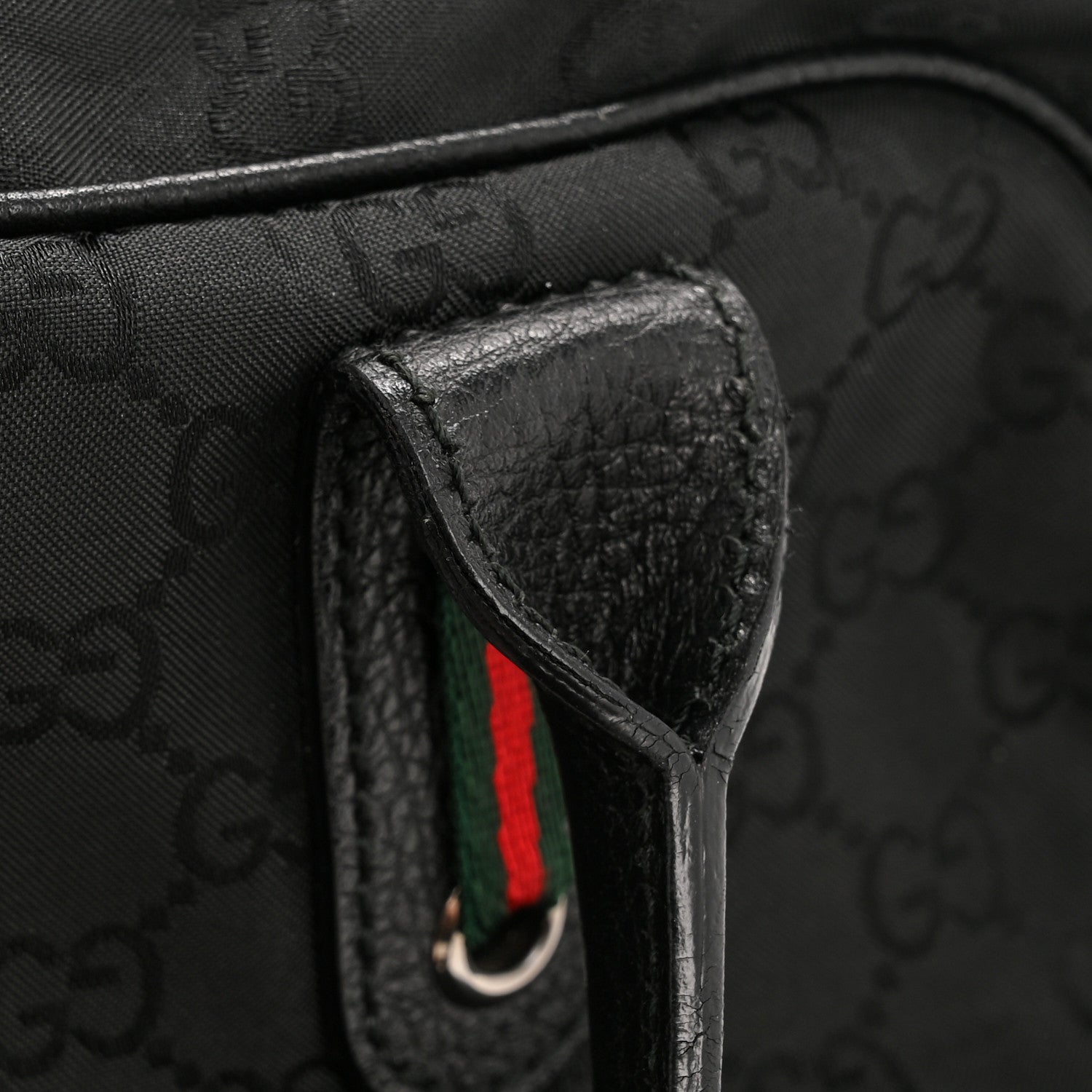 Gucci Canvas Monogram Web Princy Boston Black 11 of 12