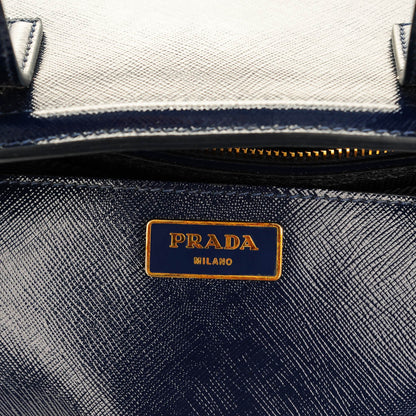 Prada Saffiano Vernice Parabole Tote Royal 6 of 8