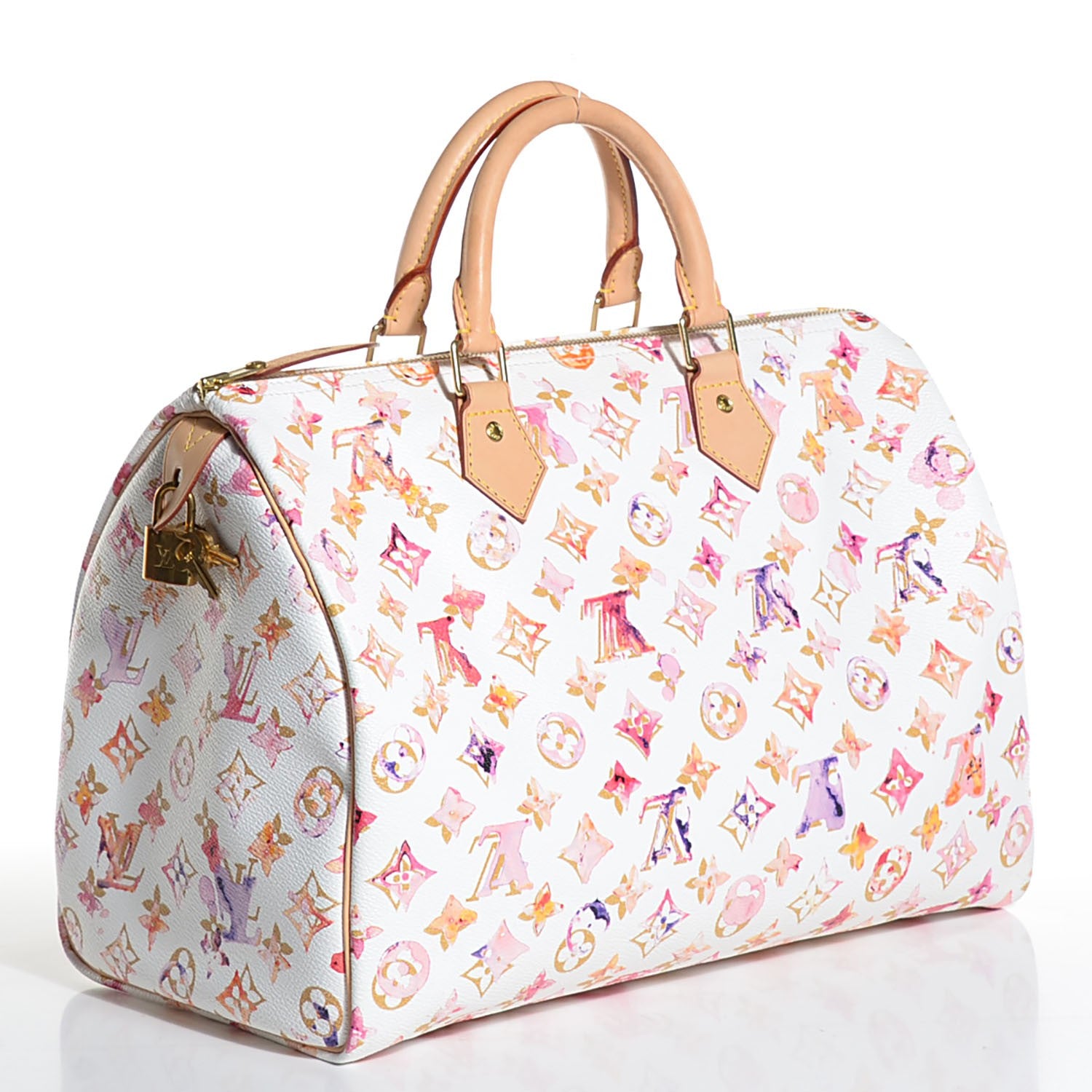 Louis Vuitton Watercolor Aquarelle Speedy 35 White 3 of 7