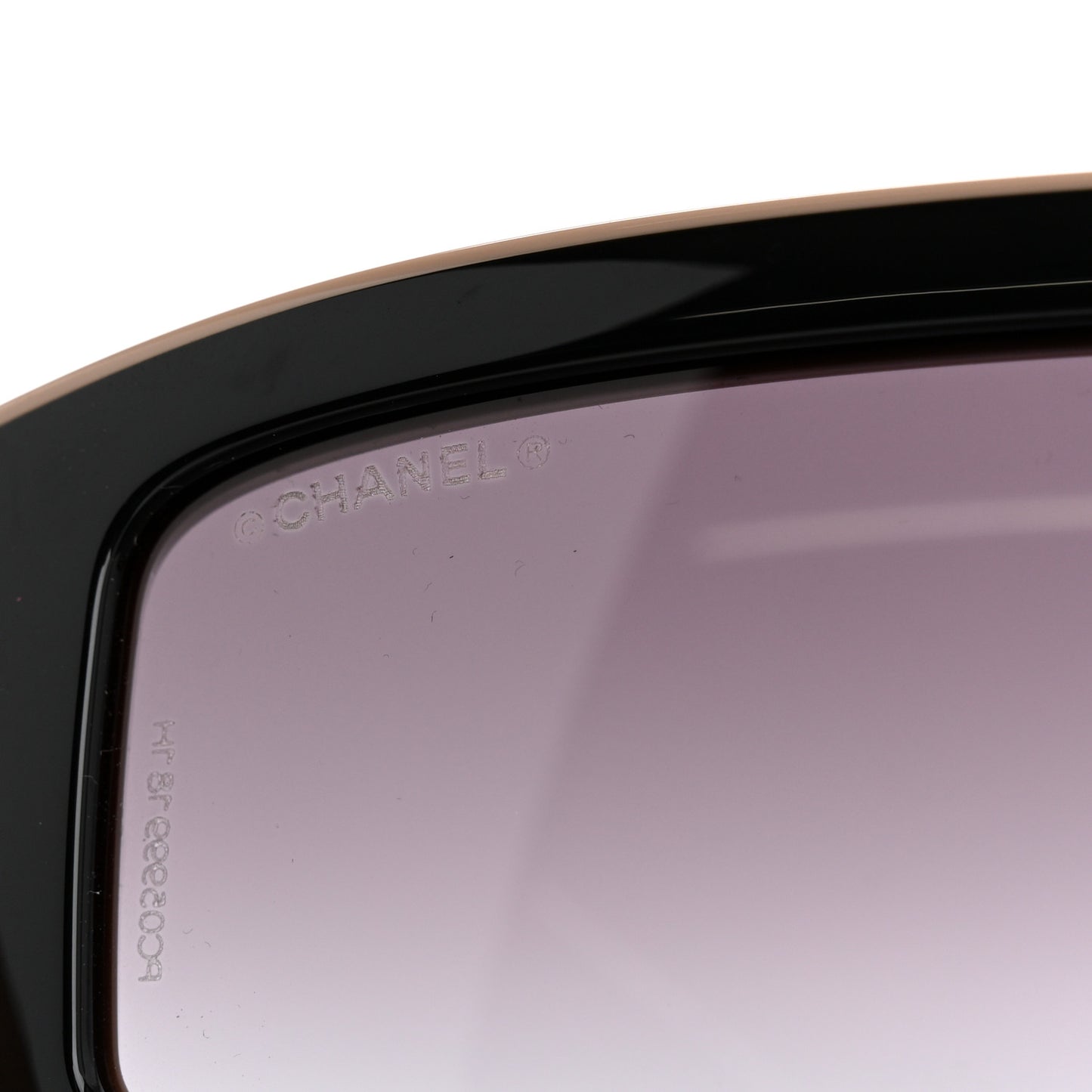 Acetate Cat Eye Sunglasses 6057 Beige Black