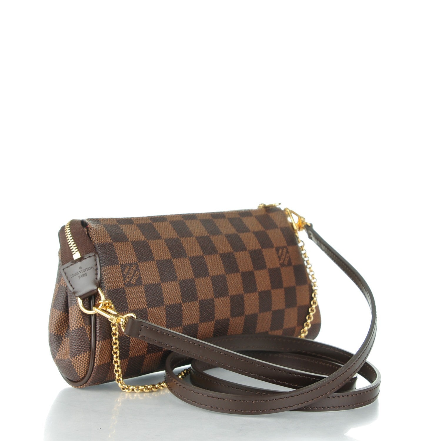Louis Vuitton Damier Ebene Eva Clutch 3 of 8