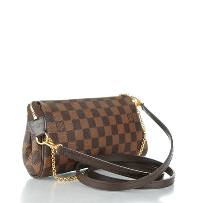 Louis Vuitton Damier Ebene Eva Clutch 3 of 8