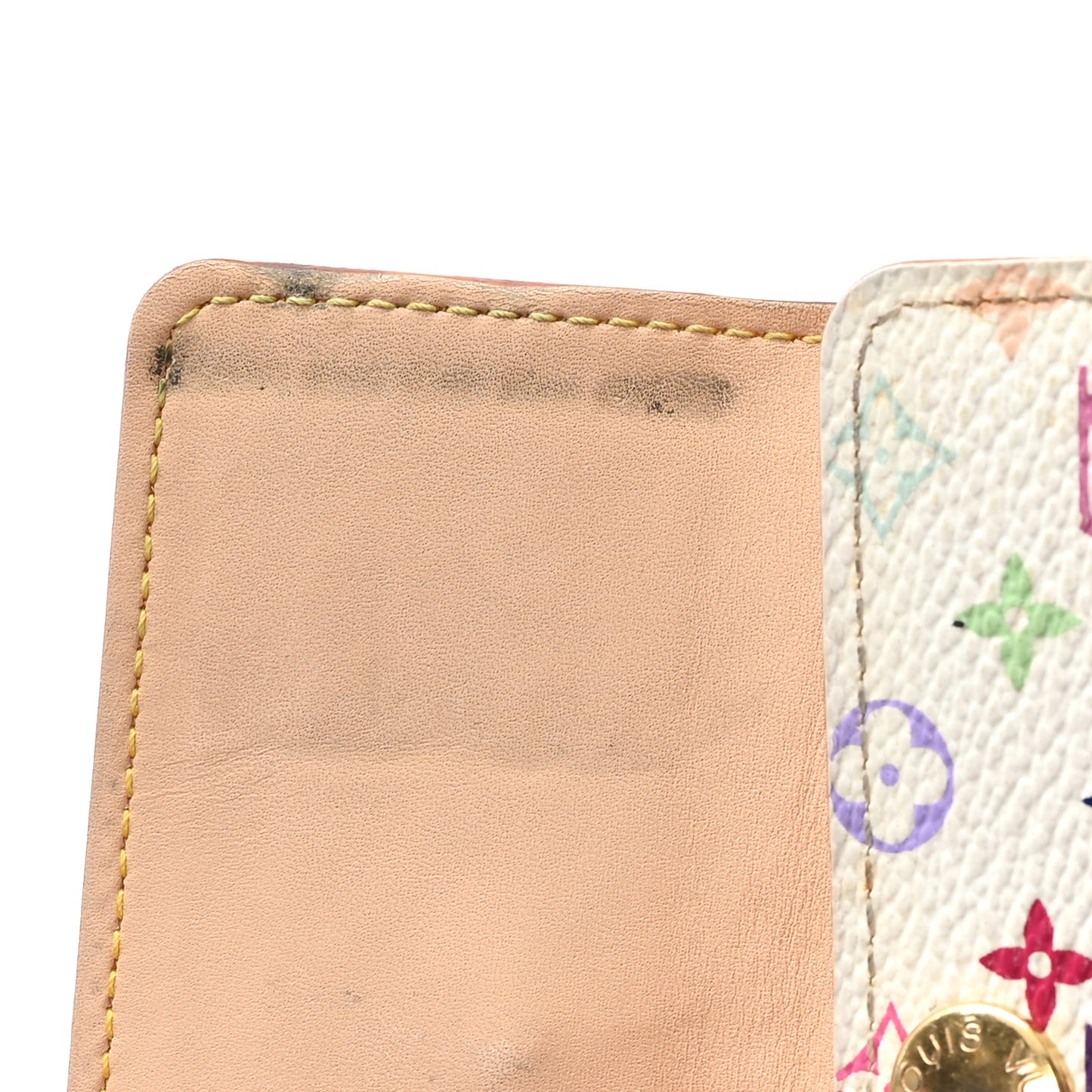 Monogram Multicolor Multicles 4 Key Holder White