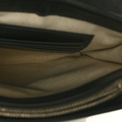 Gucci Calfskin GG Tennis Embossed Messenger Bag Black 4 of 7