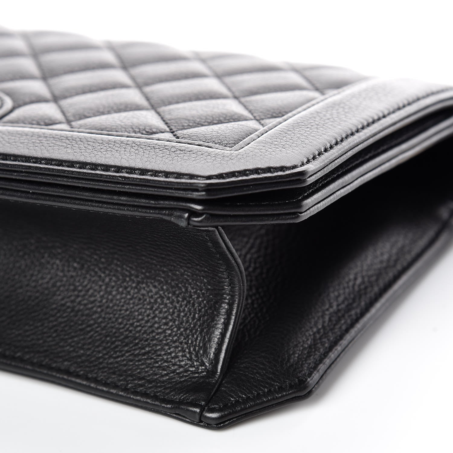 Chanel Grained Calfskin Quilted Medium Flap Black 6 of 9