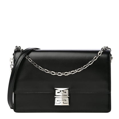 Givenchy Calfskin Medium 4G Chain Shoulder Bag Black 1 of 12