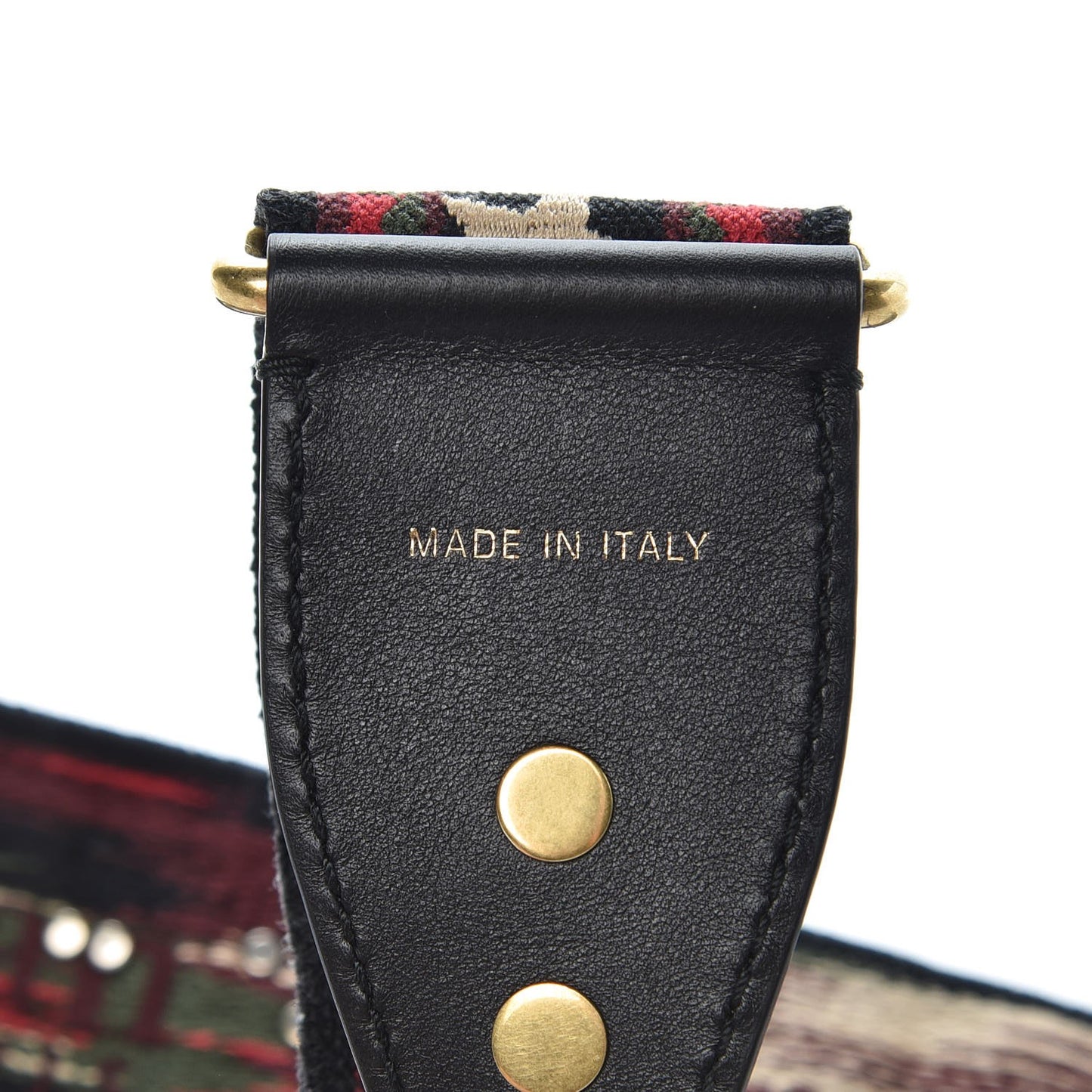 Canvas Embroidered Studded Bohemian Shoulder Strap Red