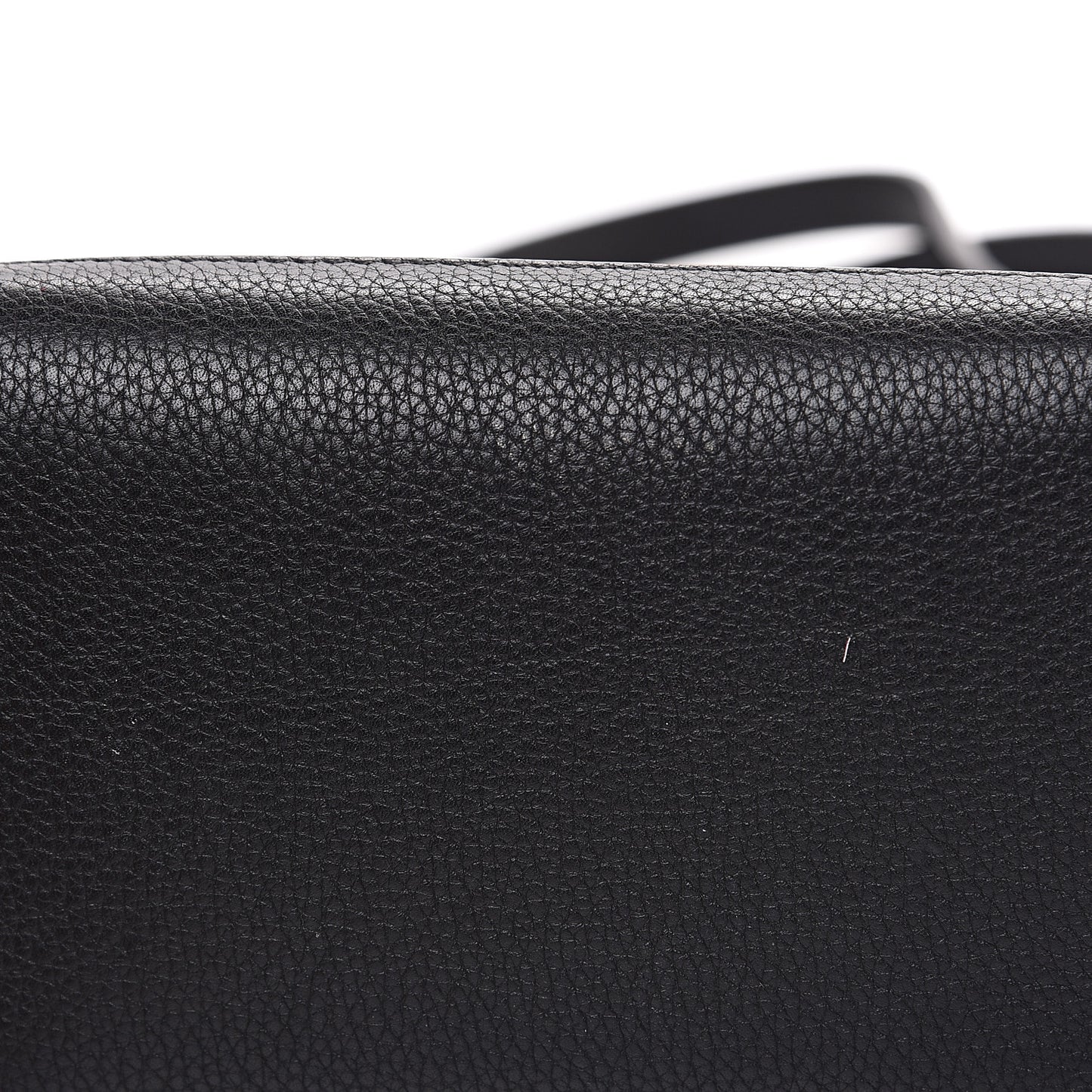 Grained Calfskin Mini Horizon Satchel Black