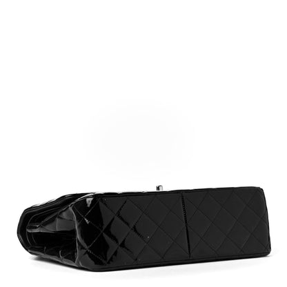 Chanel Patent Quilted Jumbo Double Flap Black 3 of 4
