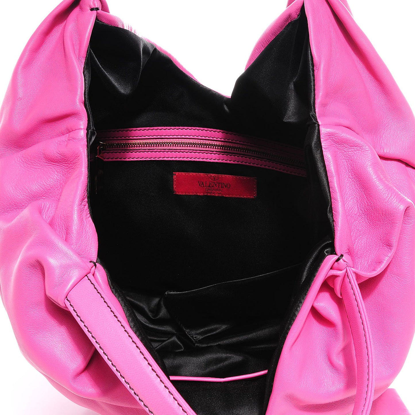 Nappa Leather 360 Bow Hobo Pink