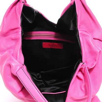 Valentino Garavani Nappa Leather 360 Bow Hobo Pink 5 of 7