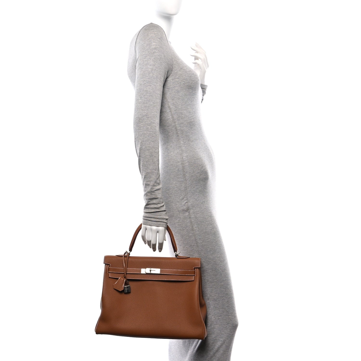 Hermes Togo Kelly Retourne 35 Gold 2 of 11