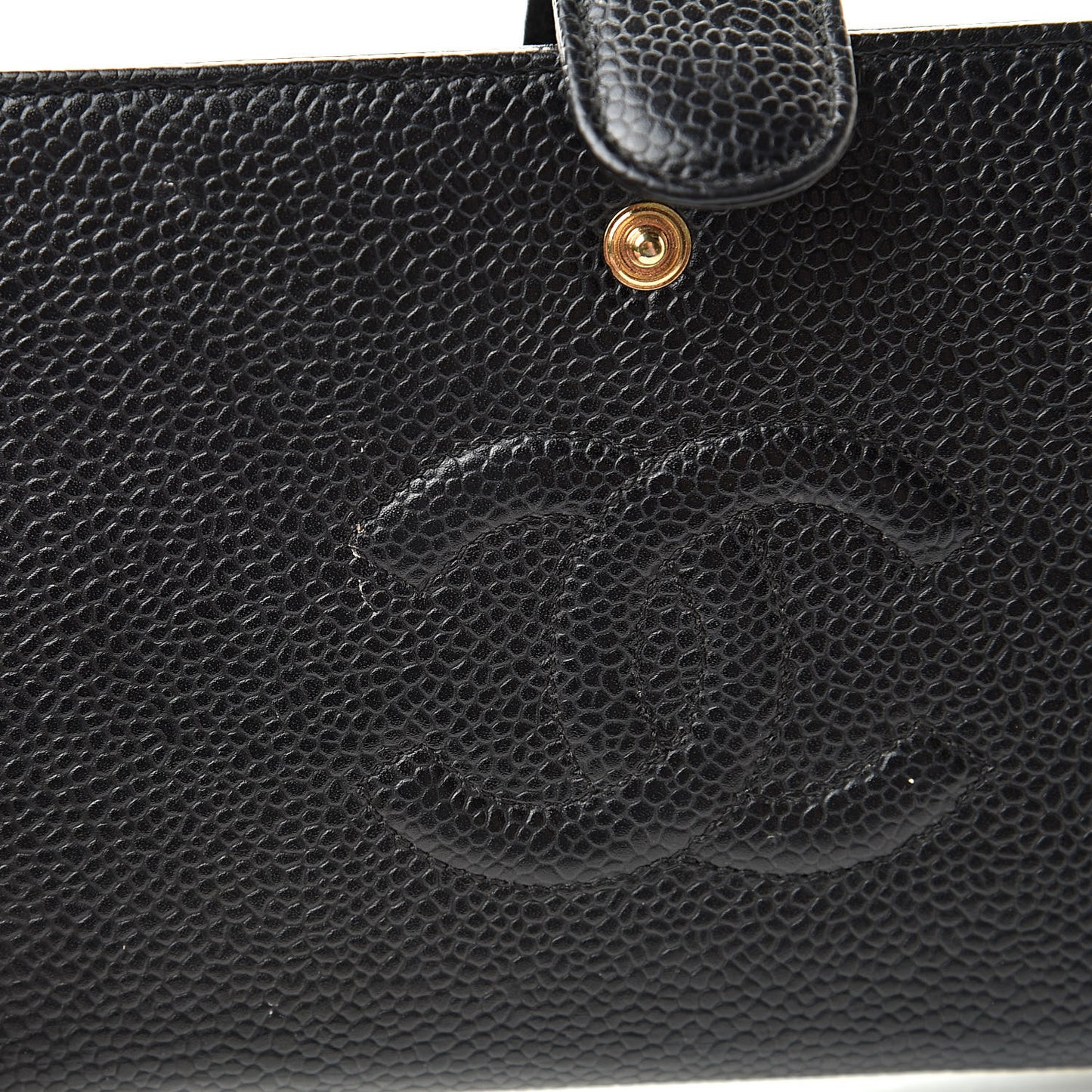 Caviar Timeless CC French Wallet Black