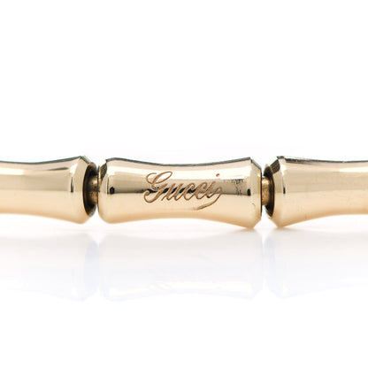 Gucci 18K Yellow Gold Small Bamboo Spring Bracelet 18 5 of 5