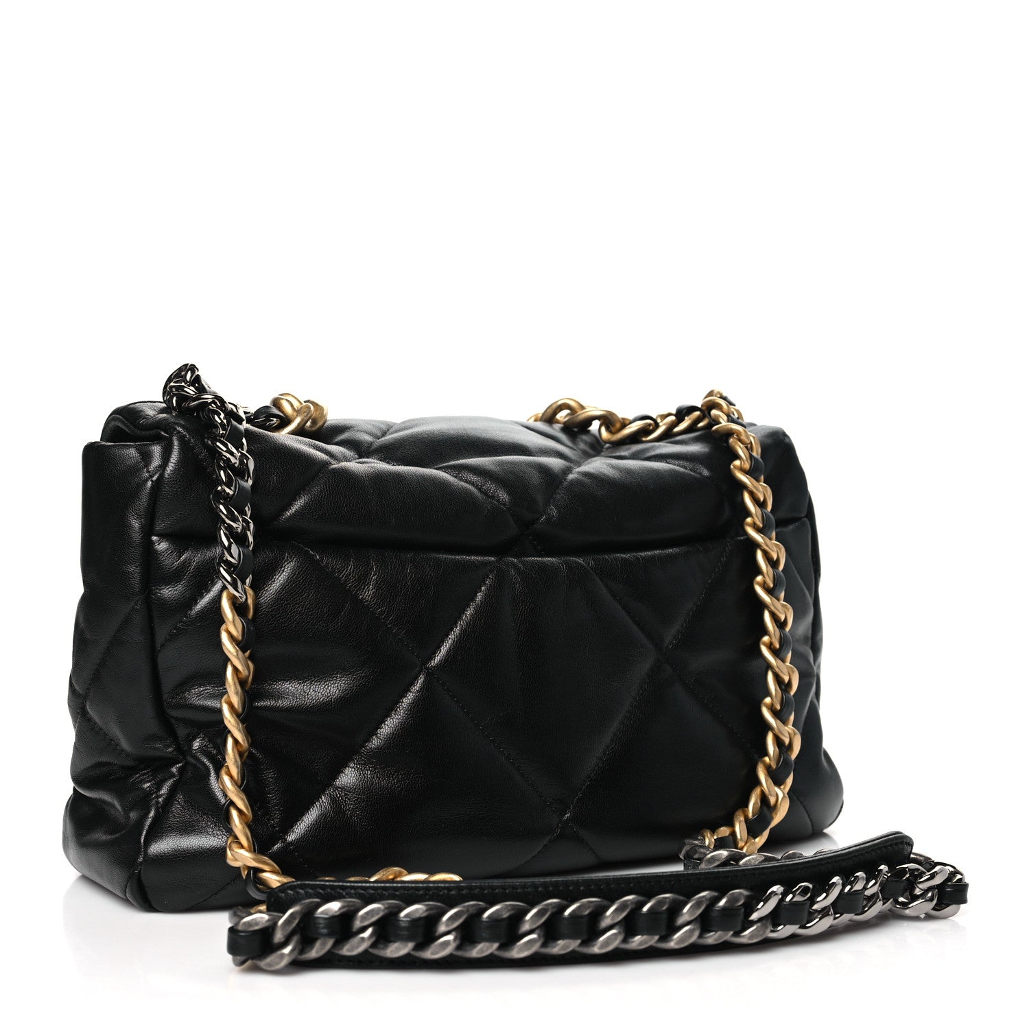 Chanel Lambskin Quilted Large Chanel 19 Flap Black 3 of 10