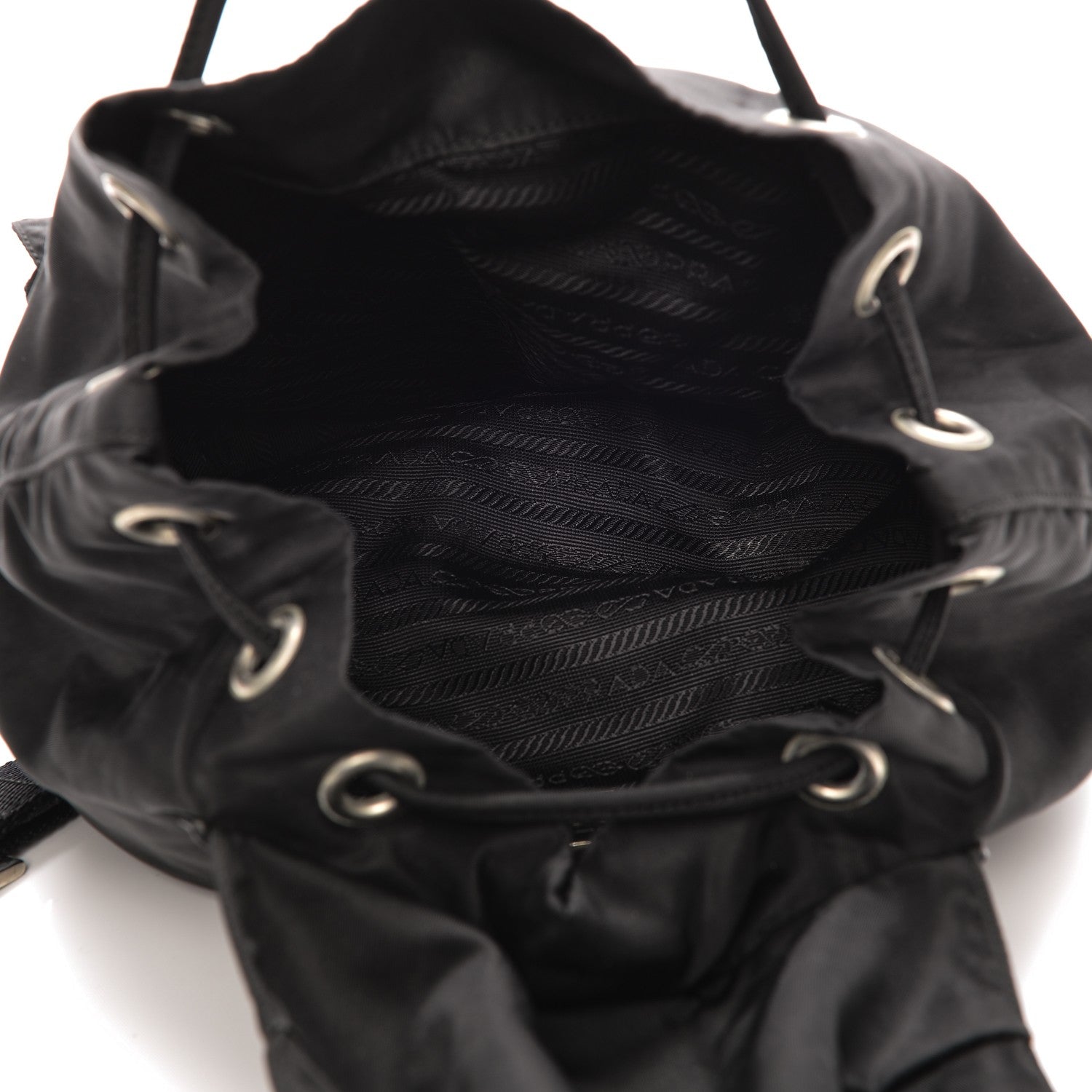 Prada Nylon Vela Medium Backpack Black 5 of 8