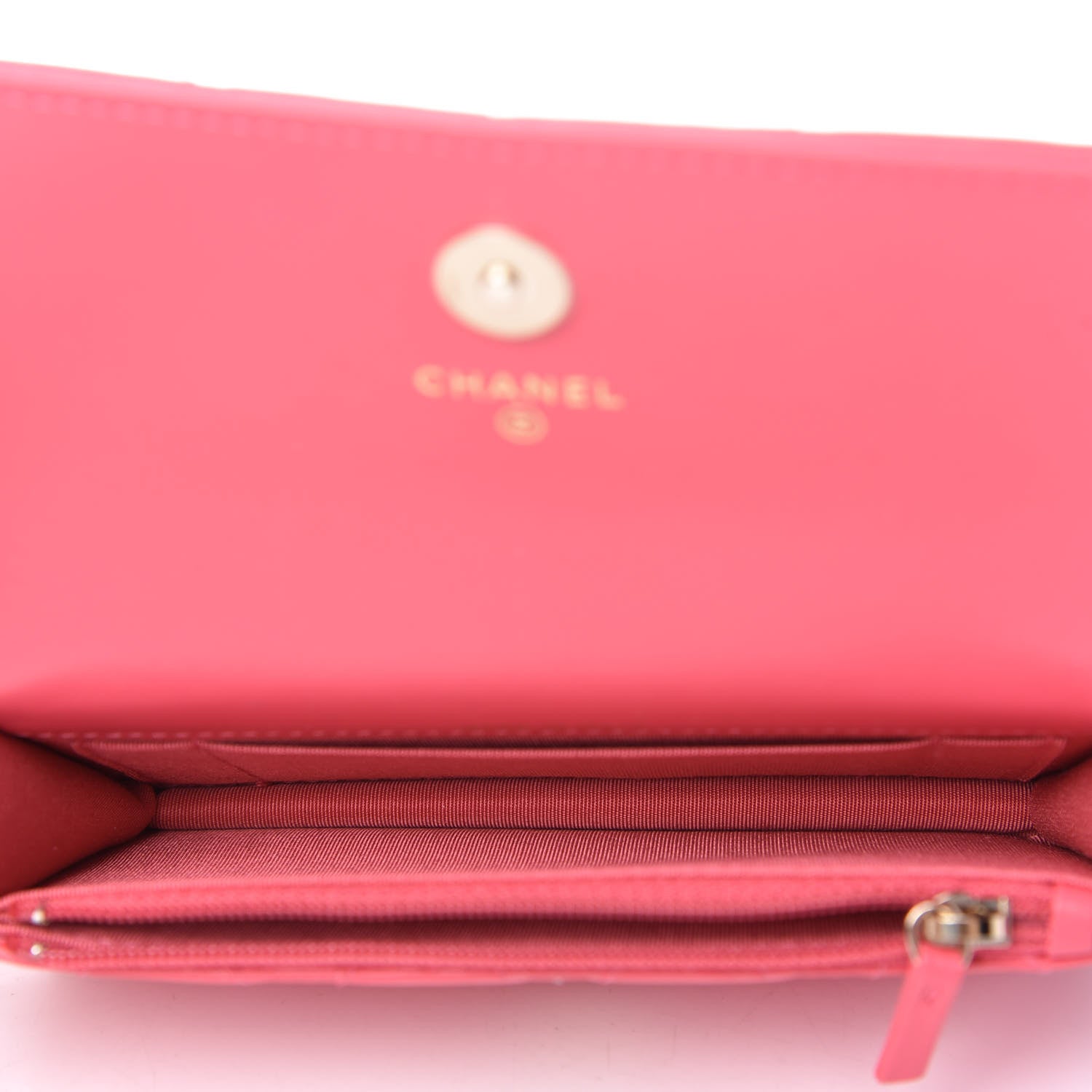 Chanel Calfskin Quilted Maxi Pearls Clutch With Chain Pink 5 of 11