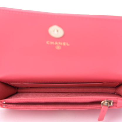 Chanel Calfskin Quilted Maxi Pearls Clutch With Chain Pink 5 of 11