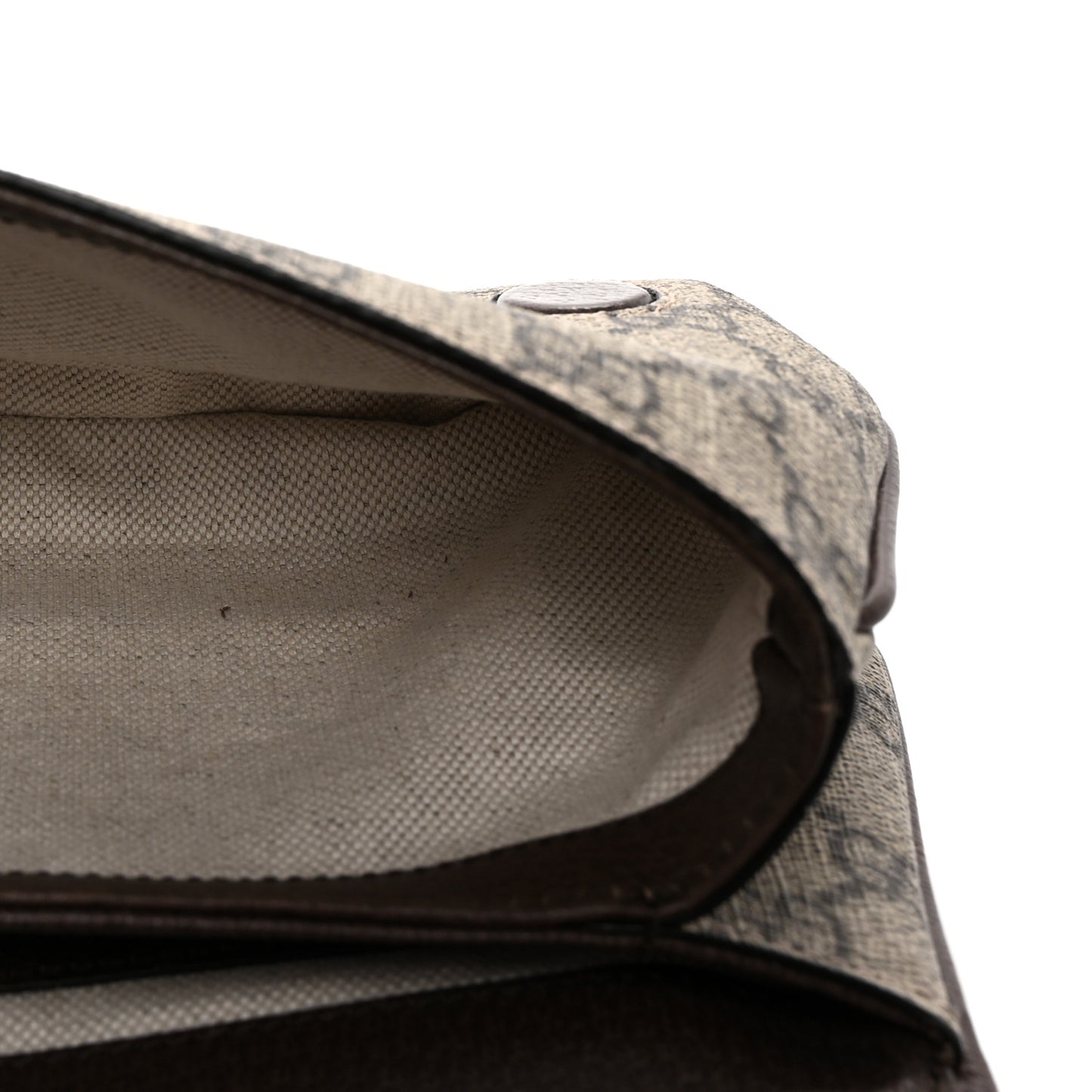 GG Supreme Monogram Textured Dollar Calfskin Blondie Belt Bag 95 38 Beige Ebony New Acero