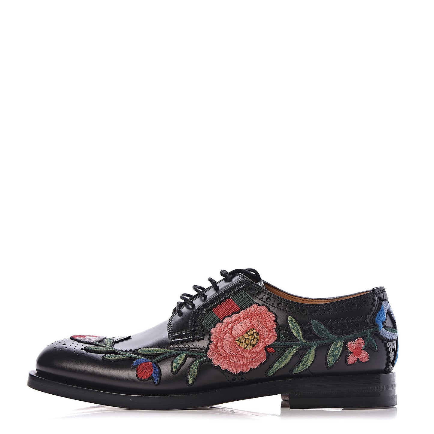Calfskin Mens Ophelia Lace Up Oxfords 5 Black