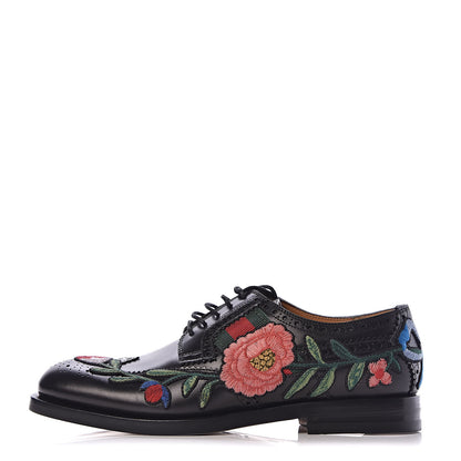 Gucci Calfskin Mens Ophelia Lace Up Oxfords 5 Black 1 of 11