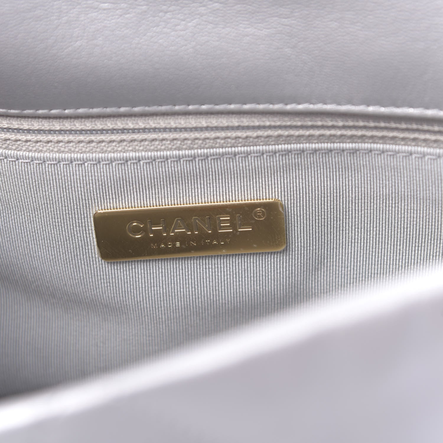Chanel Metallic Goatskin Quilted Large 19 Flap Silver 6 of 11