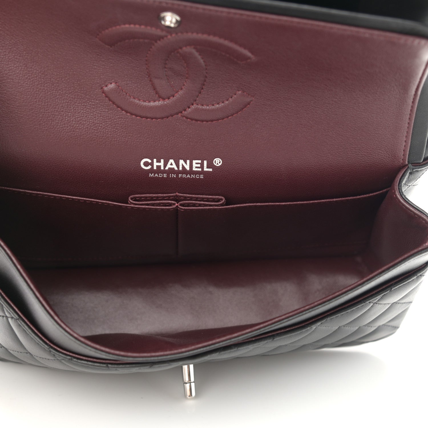Chanel Lambskin Quilted Medium Double Flap Black 5 of 14