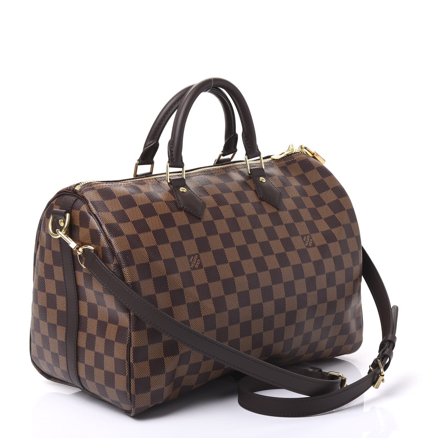 Louis Vuitton Damier Ebene Speedy Bandouliere 35 2 of 12