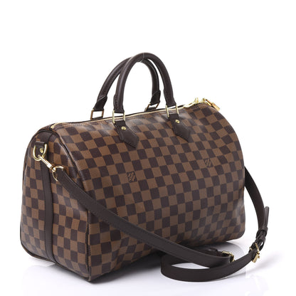 Louis Vuitton Damier Ebene Speedy Bandouliere 35 2 of 12