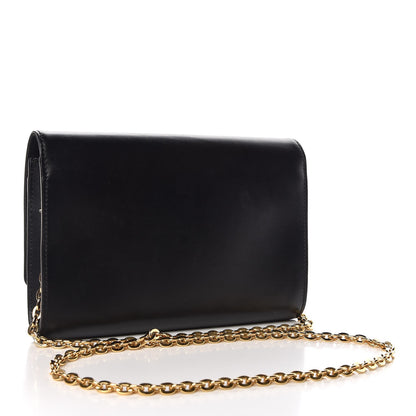 Louis Vuitton Calfskin Pochette Louise GM Black 3 of 11