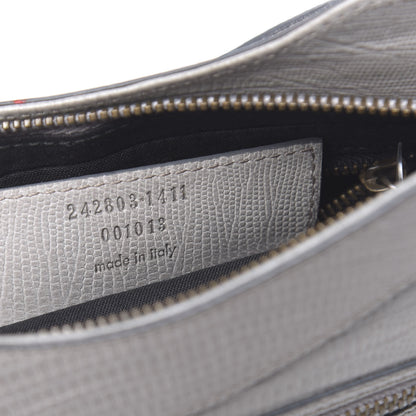 Balenciaga Agneau Lizard Embossed Classic Hardware Hip Gris Clair 7 of 10