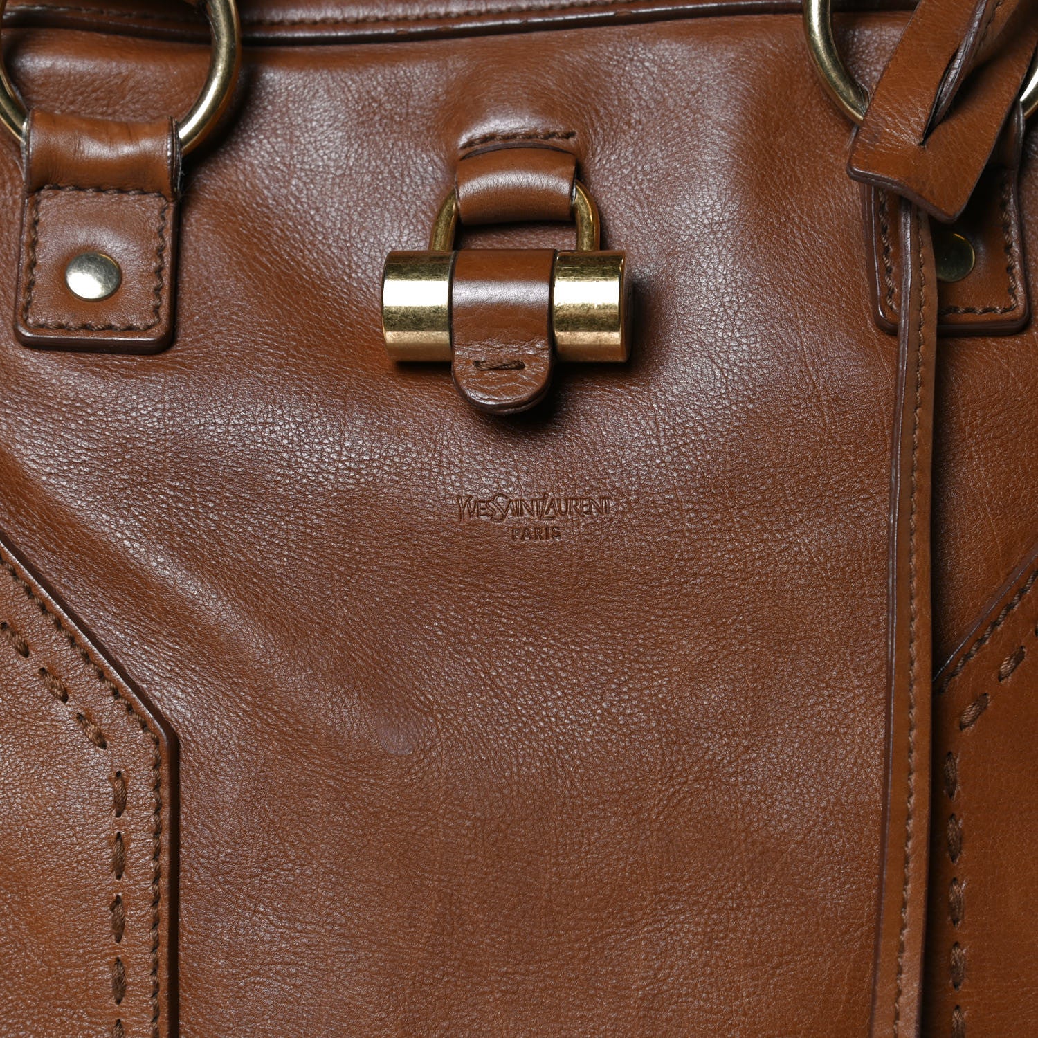 Saint Laurent Calfskin Large Muse Tan 15 of 39