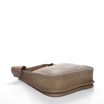Hermes Taurillon Clemence Evelyne III PM Etoupe 4 of 7