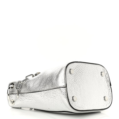 Alexander Wang Metallic Pebbled Calfskin Riot Bucket Bag Silver 4 of 10