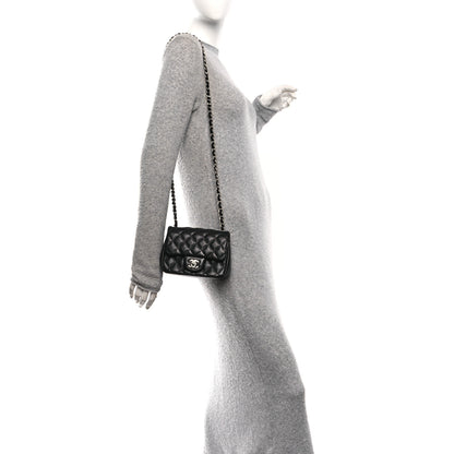 Chanel Lambskin Quilted Mini Square Flap Black 2 of 11