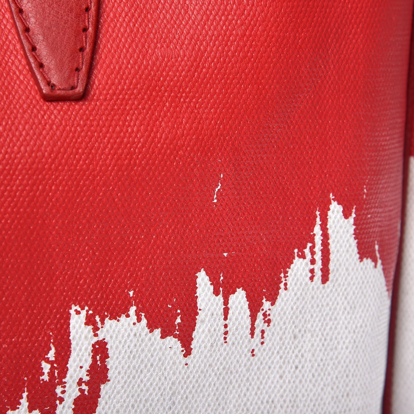 Canvas Raspail Cascade Print Tote Red