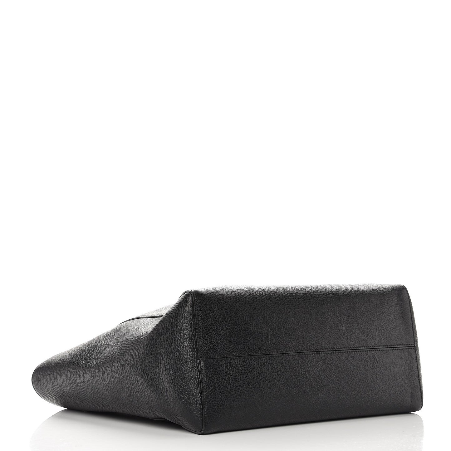 Pebbled Calfskin Medium Swing Tote Black