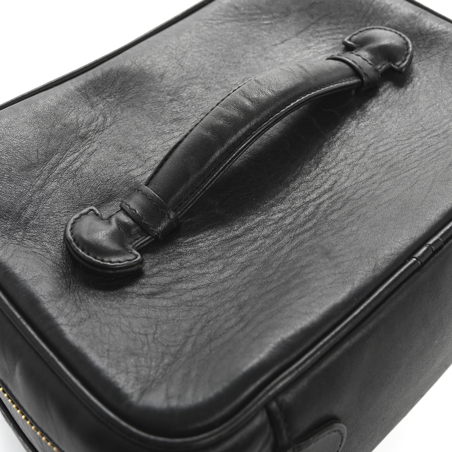 Chanel Lambskin Vanity Cosmetic Case Black 10 of 12