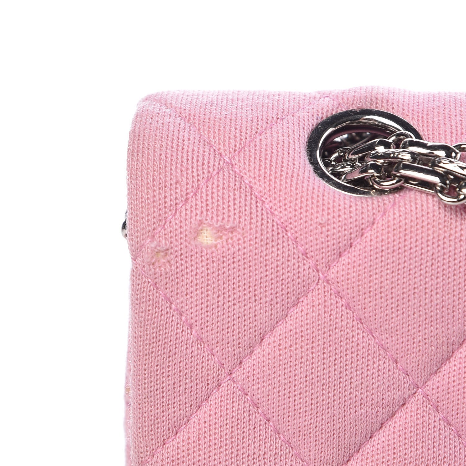 Chanel Jersey Quilted Medium Double Flap Pink 11 of 12