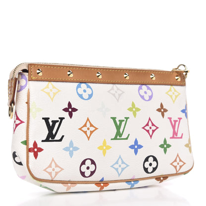 Louis Vuitton Monogram Multicolor Pochette Accessories White 3 of 13