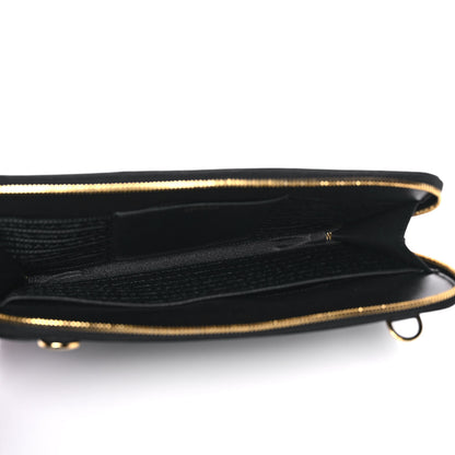 Prada Saffiano Lux Crossbody Bag Black 4 of 10