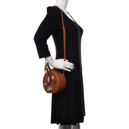 Louis Vuitton Calfskin Catogram Petite Boite Chapeau Tan 3 of 12