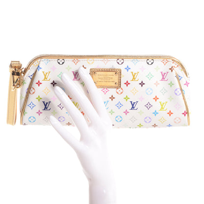 Louis Vuitton Monogram Multicolor Kate Clutch White 2 of 8